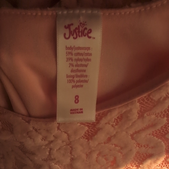 Justice Pink Fit and Flare Bell Sleeve Dress - Picture 2 of 5